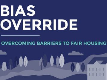 blue background with the words Bias Override stamped in white. 
