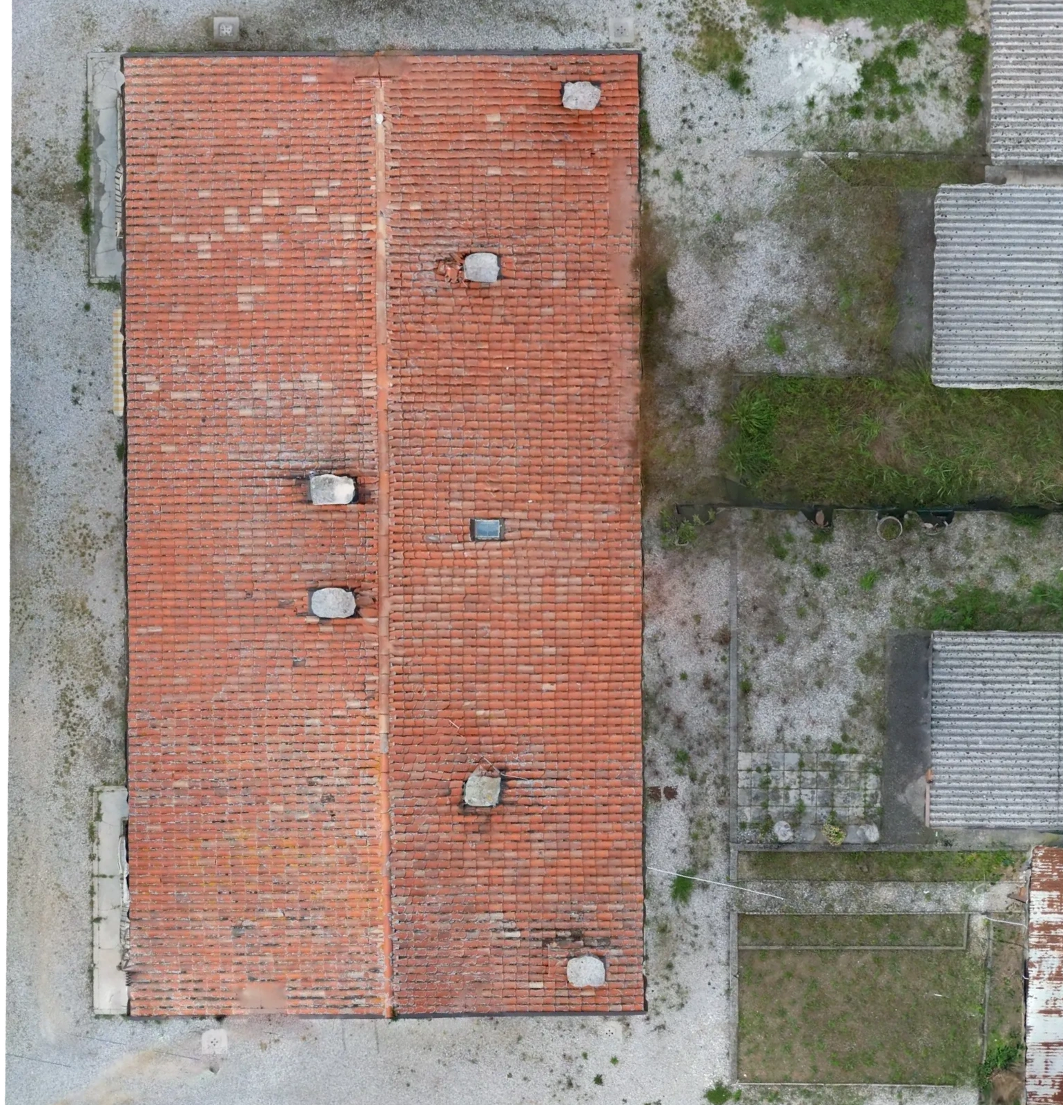 Mappa ortomosaico di casa a Basiliano provincia di Udine dove si vede il tetto della struttura 