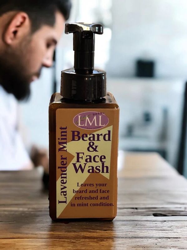 Lavender Mint foaming beard and face wash