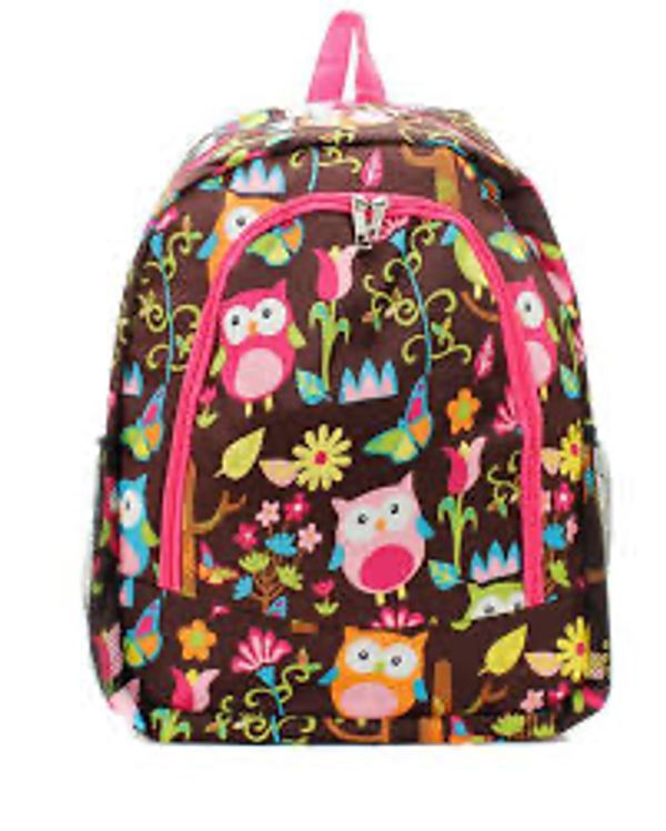 owl design children's backpack