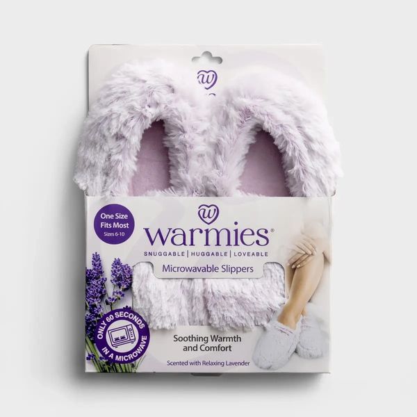 Warmies heatable lavender infused slippers