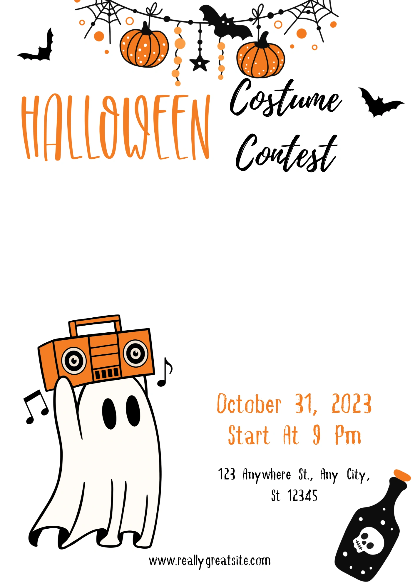 halloween costume contest clipart