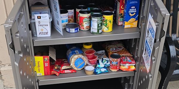 Busy Bee Stitches LLC. Blessing Box set up by Healing Hope Recovery (Daniel's Mission)