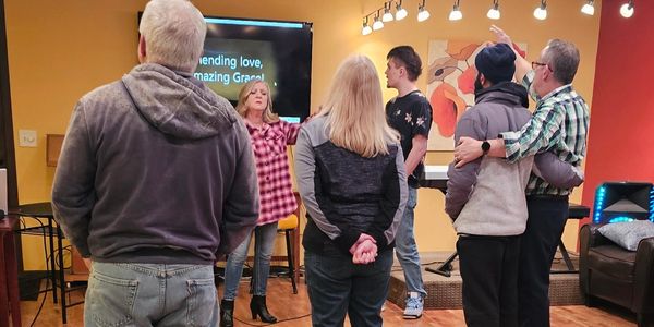 Worship night at Tuesday outreach