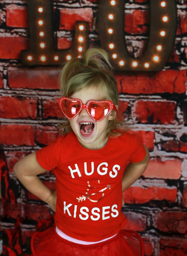 Valentine photoshoot for kids