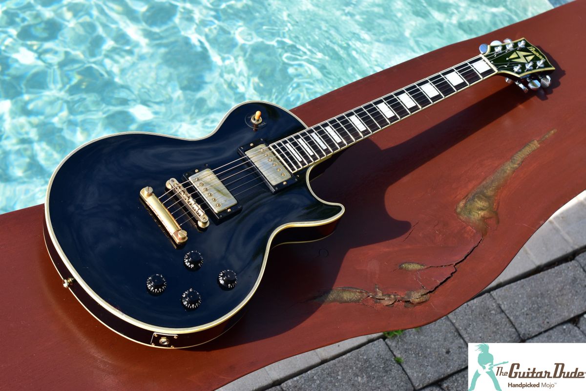 1990 Burny RLC-65 ('60 Model) Les Paul Custom -Made in Japan - Gibson Split  Diamond Open Book HS - VH-1 PAF’s