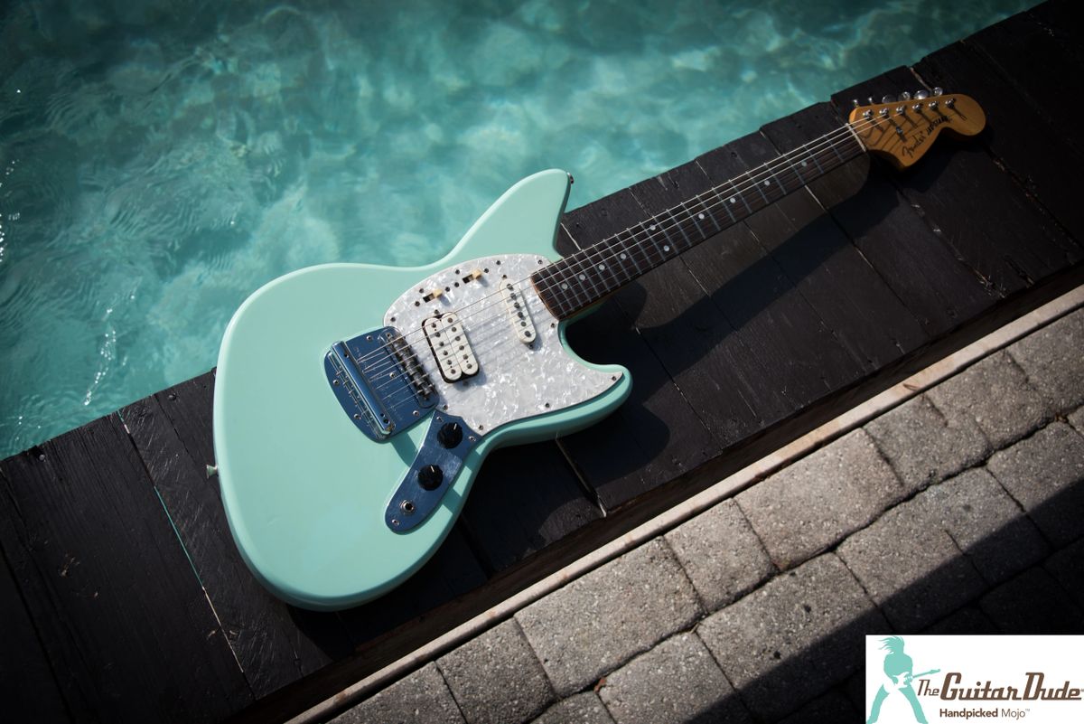 1997 Fender JagStang JSG65 Aged Sonic Blue Kurt Cobain Designed