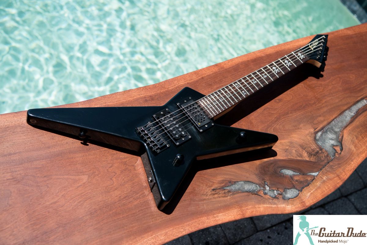 Edwards アンチャンスター　黒　[希少] Edwards anchang star ESP エドワーズ エレキギター 希少 - メルカリ