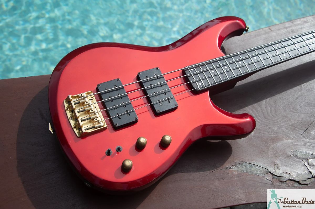 Classic 1985 Ibanez Roadstar II Series Bass Candy Apple Red - Made in Japan