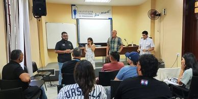 Delegación de Puerto Rico en el Postgrado Internacional de Periodismo Deportivo en Cuba, representan