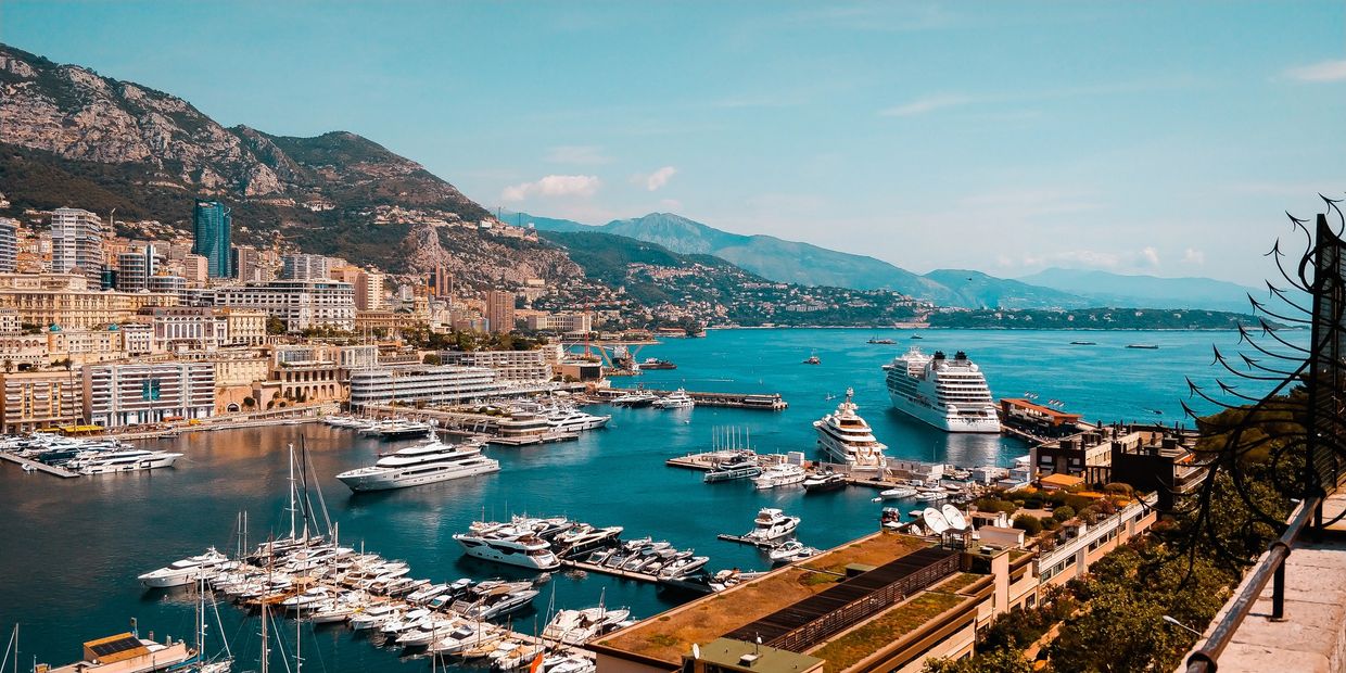 Port of Monaco filled with super yachts 