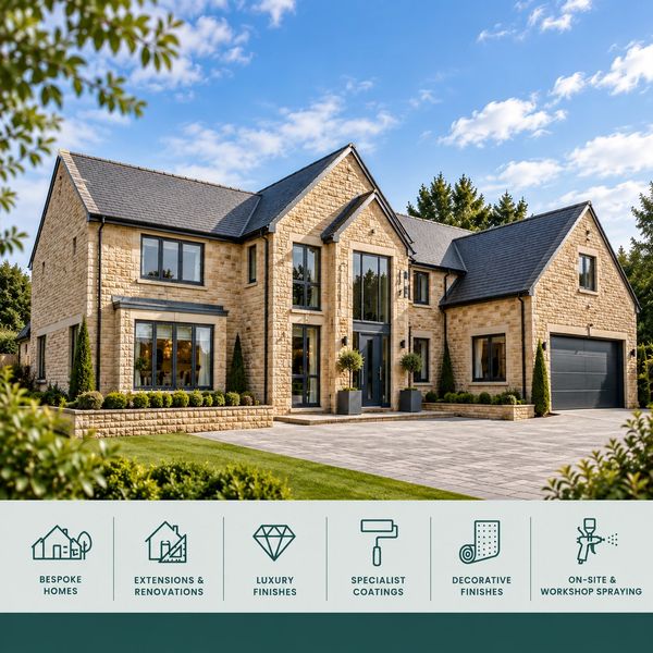 Bespoke new-build property with high-specification exterior finishes