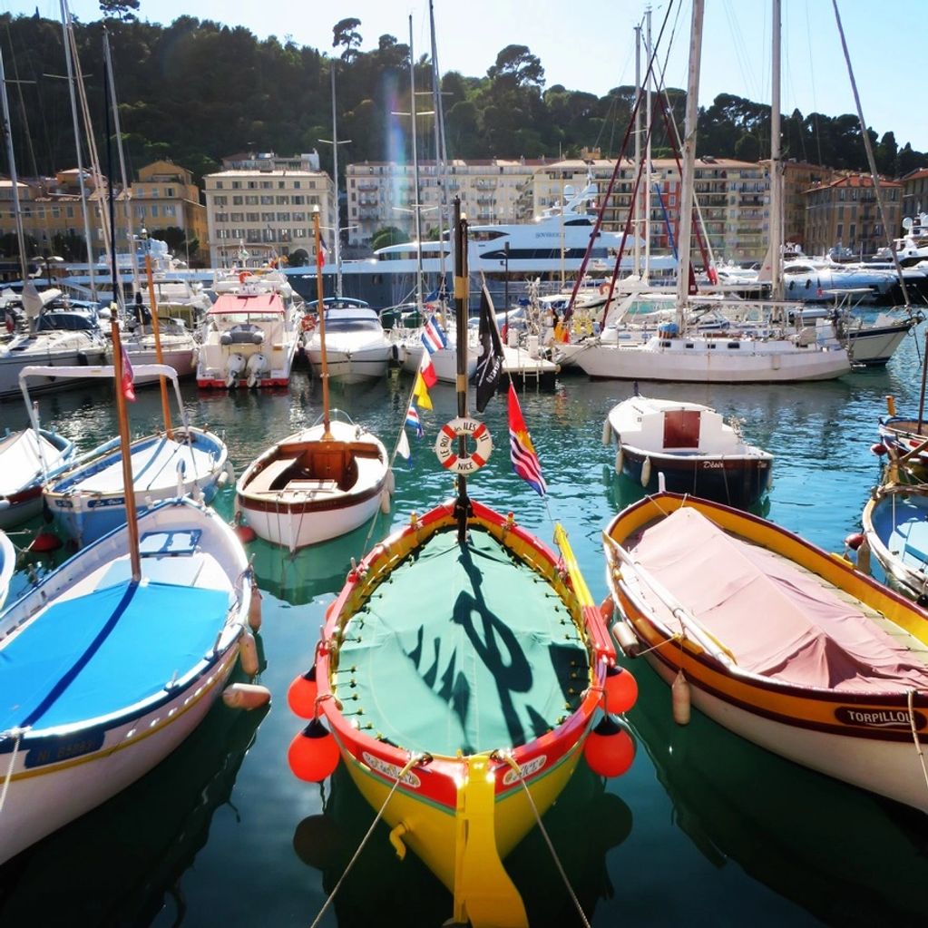 The port in Nice, France.2019