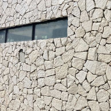 Baja White Mosaic Thin Veneer stone by Melissa and Ross