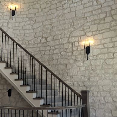 Baja White Chopped Thin Veneer Stone by Melissa and Ross