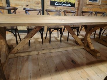 8ft Farm Table - Non Folding Legs