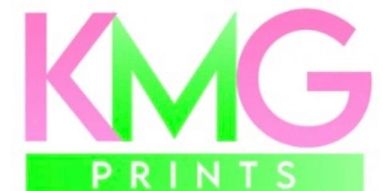 Logo featuring the letters 'KMG' with 'PRINTS' below.