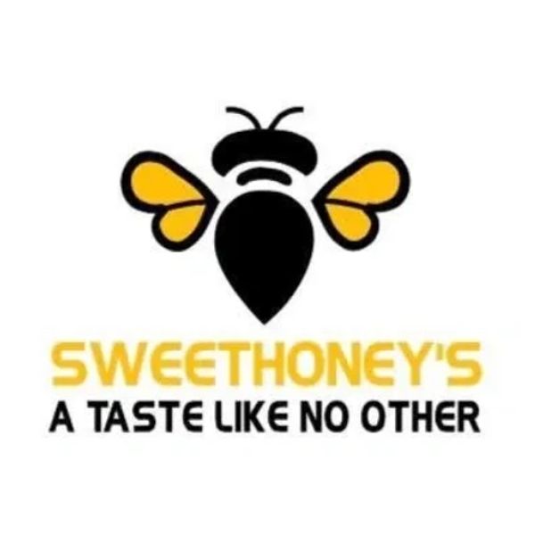 Logo of SWEETHONEY'S with a stylized bee and tagline.