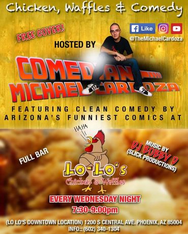 Chicken Waffles & Comedy Night @ Lolo's with Micheal Cardoza