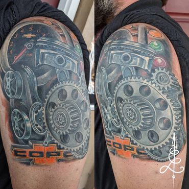 coverup tattoo, car tattoo, denver tattoo, lakewood tattoo, colorado tattoo