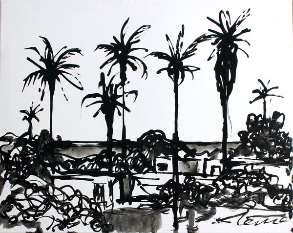 Bianco & Nero : Acrylic on canvas  50x 40 cm 