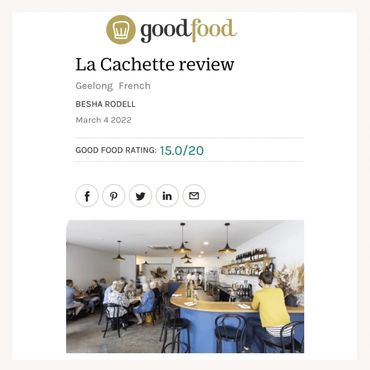 La Cachette Good Food Guide Review 4 March 2022