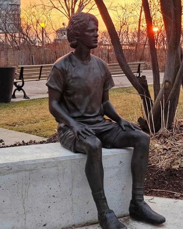 J0N SASAKI 'Terry Fox- We Are Shaped By The Obstacles We Face'
Toronto, Ontario, Canada. 2024. 
