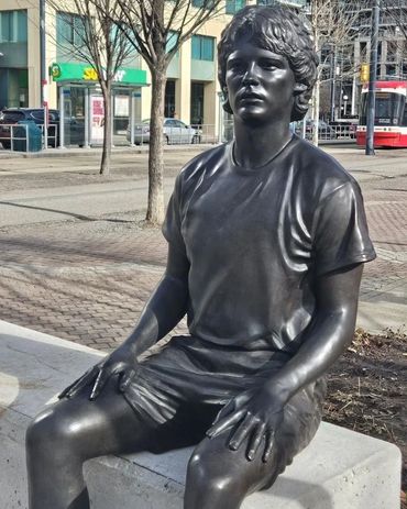 J0N SASAKI 'Terry Fox- We Are Shaped By The Obstacles We Face'
Toronto, Ontario, Canada. 2024 
