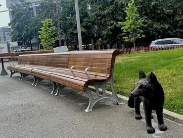 MARINA GUGLIELMI and TYLER BALKO. 'Red Fox'
Love Park, Toronto, Ontario, Canada. 2023. 
