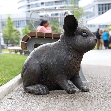 MARINA GUGLIELMI and TYLER BALKO. 'Rabbit' 
Love Park, Toronto, Ontario, Canada. 2023. 

