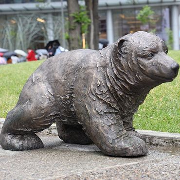 MARINA GUGLIELMI and TYLER BALKO. 'Juno, Polar Bear Cub' 
Love Park, Toronto, Ontario, Canada. 2023
