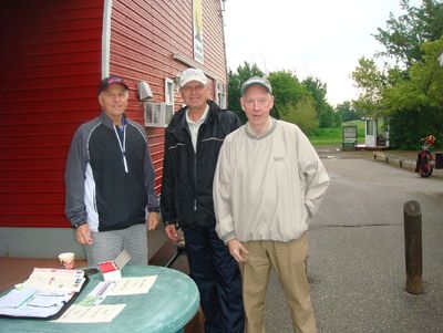 Organizer, Bob Morrissey, with Jan Goodhelpsen and Doug Frame