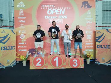 Winners on podium at Joinville SC International Open Classic 2026.