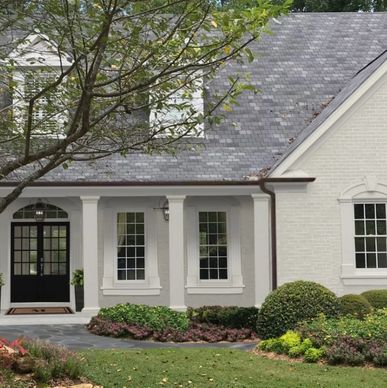 brick painting, painted brick, brick repair, mortar repair, cracked brick, German schmear sugar land