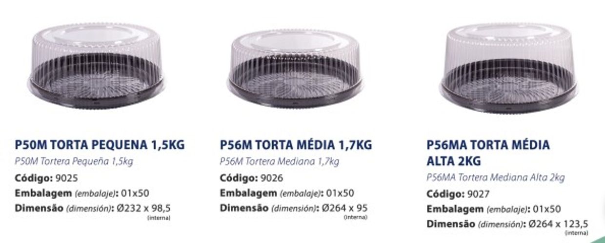Embalagens para bolo