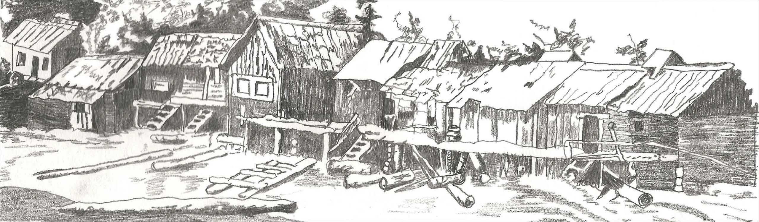 Herring's House village burned, 1893