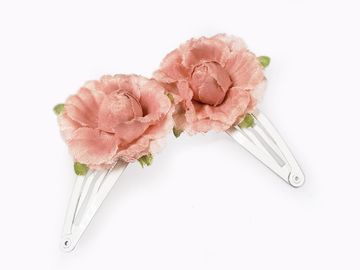 Click Clips with Chiffon Flower