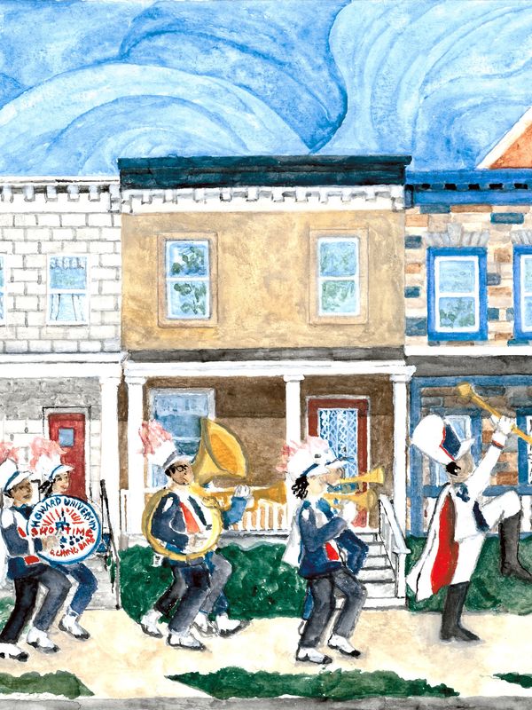 Elizabeth Catlett's girlhood home on Lamont Street, NW, by Mary Belcher, 2025.