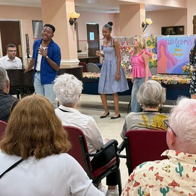 SCAD's Bee Sharps singing for members of Hope Haven.