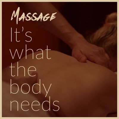 Massage is what the body needs