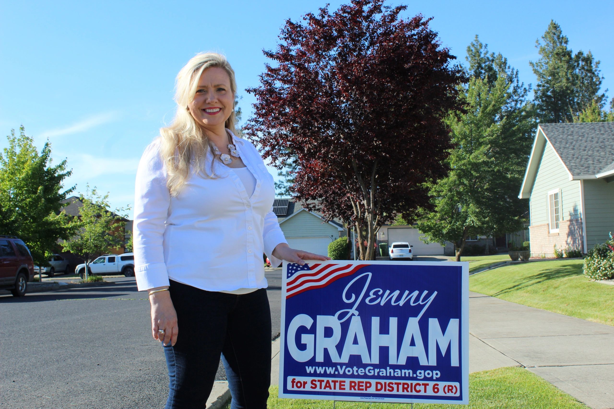 Jenny Graham working hard for the 6th district