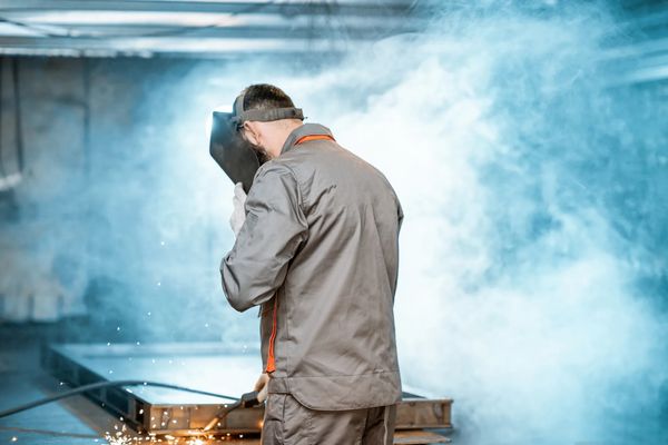 Employee welding exposed to the fumes may need OSHA air monitoring exposure compliance 