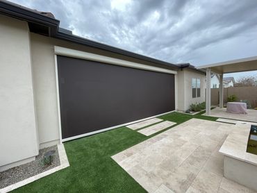 Single Patio Screen installed on Alumawood in Sterling Grove, Surprise AZ