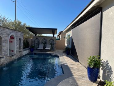Single Patio Screen installed on Alumawood in Sterling Grove, Surprise AZ