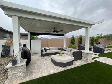 Single Patio Screen installed on Alumawood in Sterling Grove, Surprise AZ