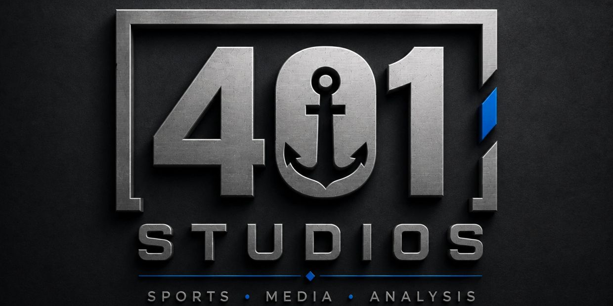 3D logo of 401 Studios with an anchor.