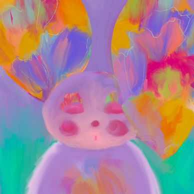 Bunny love wall art and decor 
