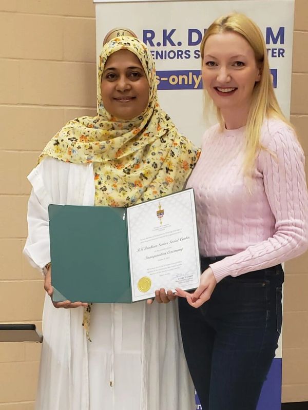 Reshma Khan & Jennifer O' Connell (Member of Parliament, Pickering-Uxbridge)