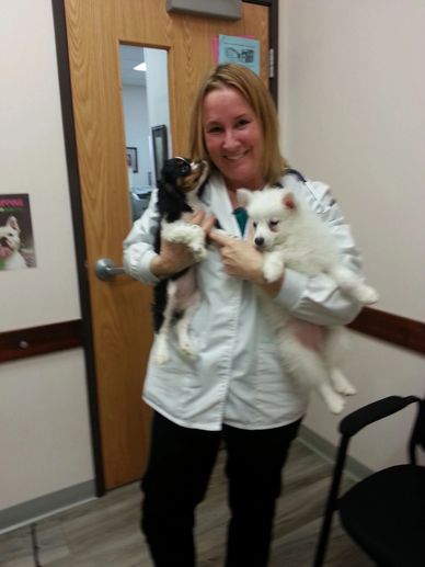 Dr. Teri with patients