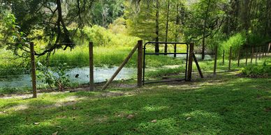 Field fence is a great option if you are looking to set up a boundary, especially on larger lots.   